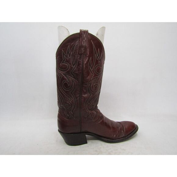 Dan Post Mens Size 8.5 D Burgundy Leather Cowboy Western Boots main image 11